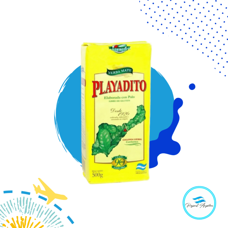 Playadito Yerba Mate Traditional Con Palo 1kg Regional Argentina